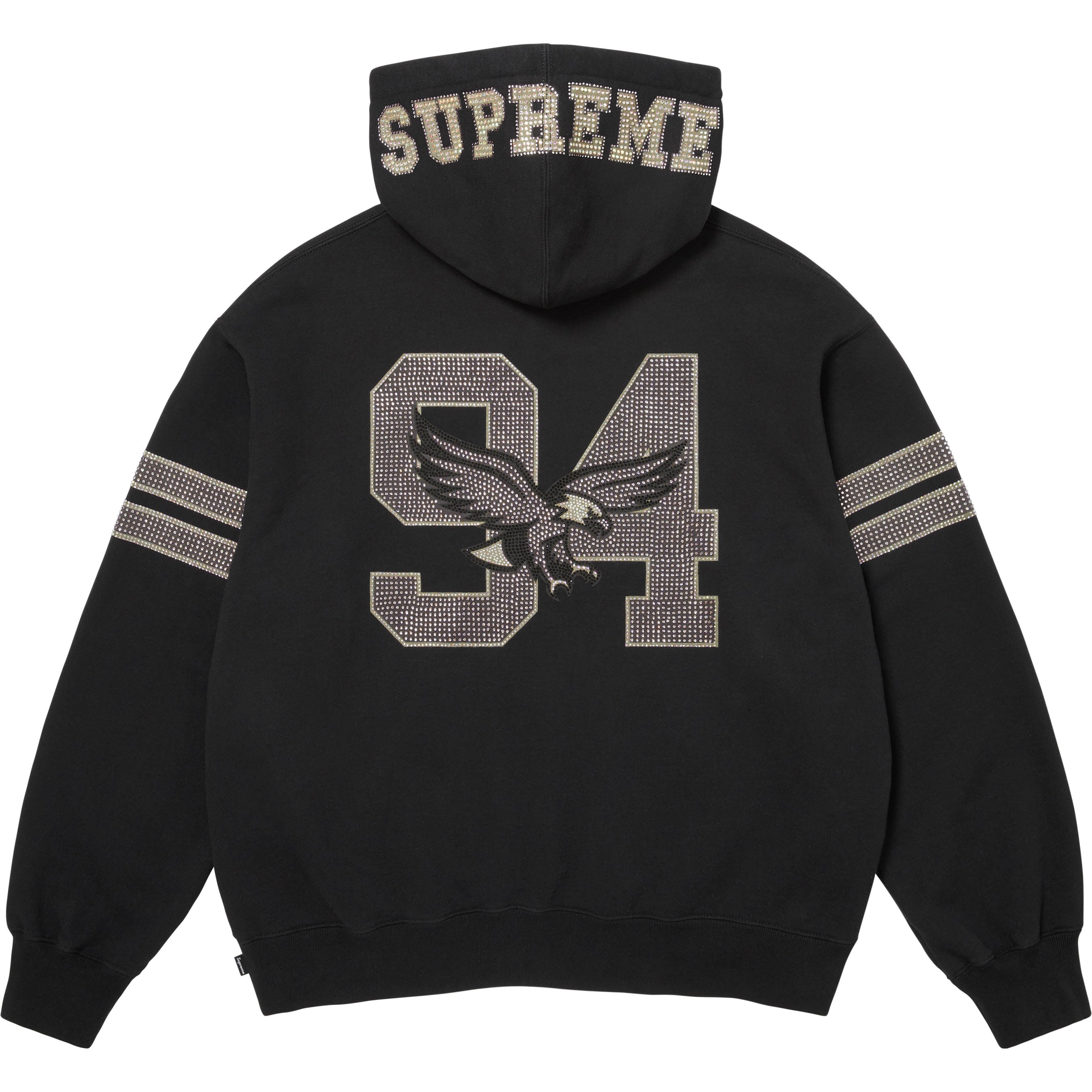 Rhinestone Eagle Hooded Sweatshirt view 8